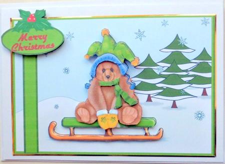 Teddy Wrapped Up Warm by Mary Murphy