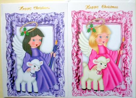Angels with Little Lambs Toppers by Mary Murphy