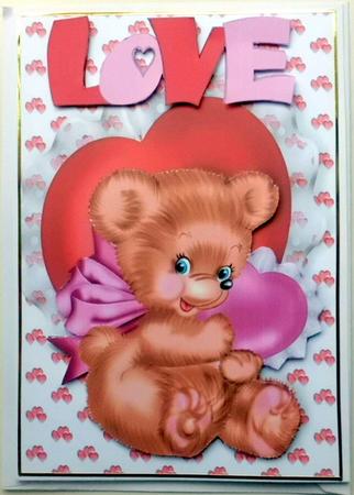Love! Little Girl Bear with Heart by Mary Murphy