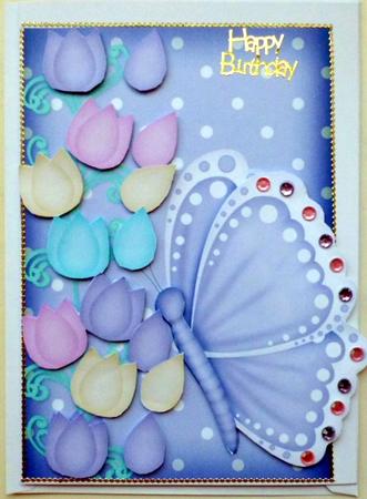 Butterfly Tulip Lavender by Mary Murphy