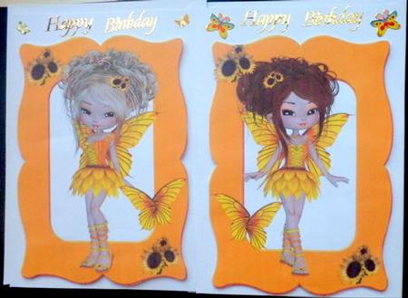 Autumn Fairies with Sunflowers Toppers by Mary Murphy