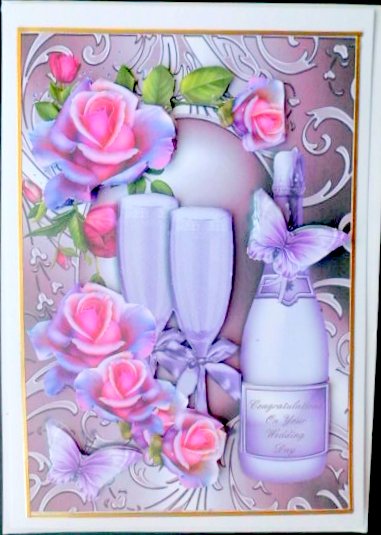 Anniversary/wedding Day in a Shimmering Frame by Mary Murphy