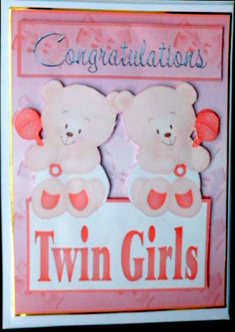 Twin Girl Bears by Mary Murphy