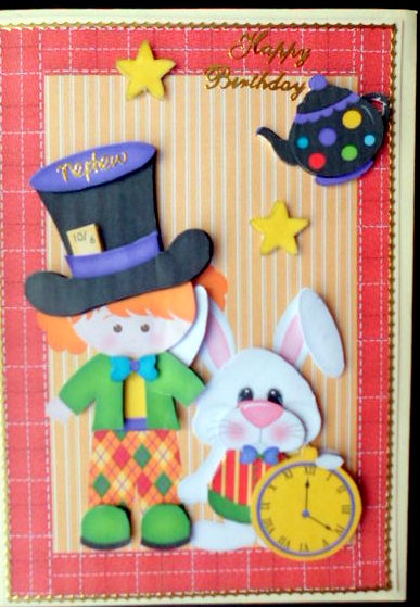 The Mad Hatter & White Rabbit by Mary Murphy