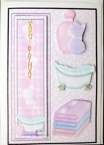Pink Pamper Me Bookmark Card Front by Mary Murphy