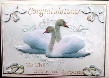 Beautiful Wedding Swans by Mary Murphy
