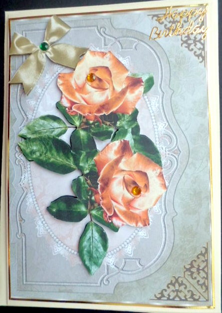 Victorian Golden Roses by Mary Murphy