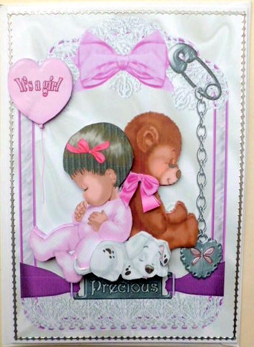 Precious Little Thing! a Baby Girl in Lace Frame by Mary Murphy