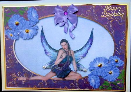 Purple Fae & Fantasy Wild Roses by Mary Murphy