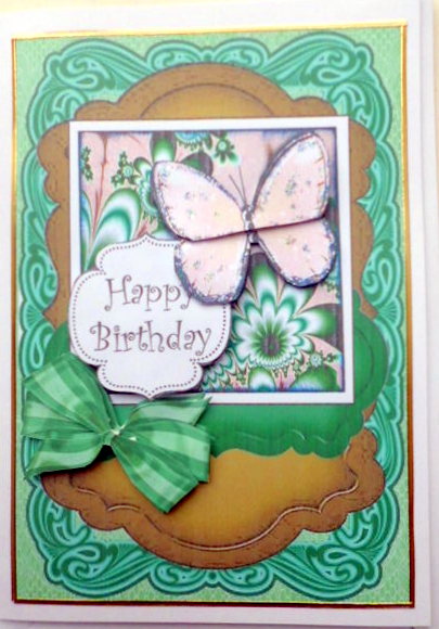 Butterfly Quick Card by Mary Murphy