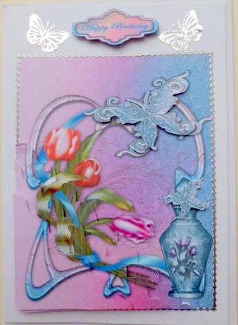 Scalloped Layered Tulips (art Nouveau) by Mary Murphy