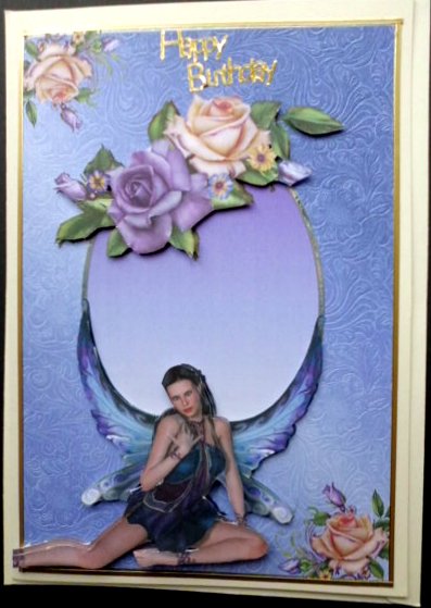 Heritage Roses & Purple Fairy by Mary Murphy