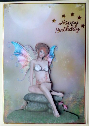 Sunset in Fairyland Card Front by Mary Murphy