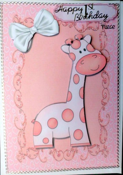 Lovely Pink Giraffe by Mary Murphy