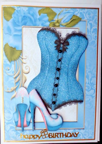Blue Sparkle Ladies Accessories in Blue Rose Frame by Mary Murphy