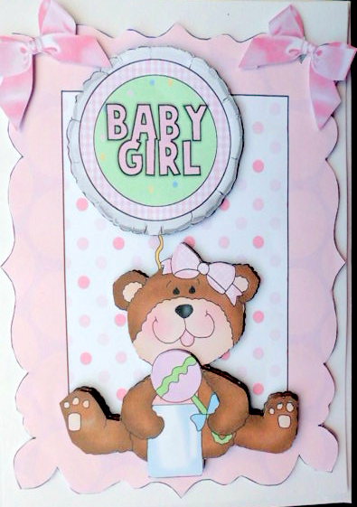 Baby Girl with Cute Little Teddy by Mary Murphy