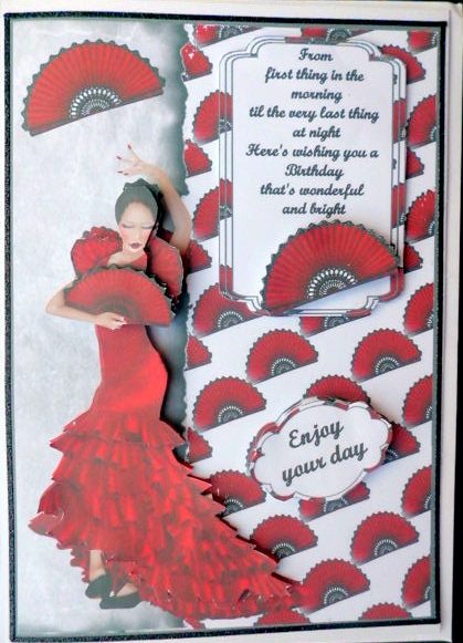 Birthday Fan Frills and Dancing by Mary Murphy