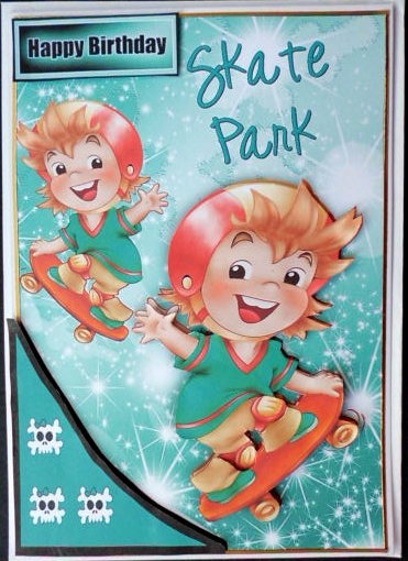 Boys in Skate Park Having Fun by Mary Murphy