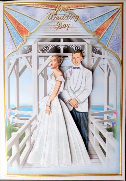 Art Deco Wedding in Paradise Decoupage by Mary Murphy