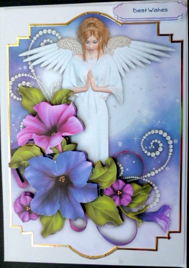 Heart Wings Card Topper 1 by Mary Murphy