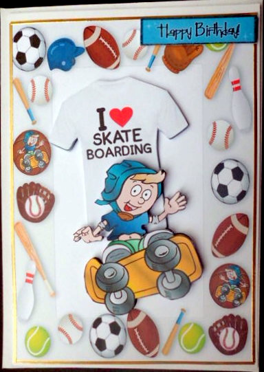 I Love Skate Boarding in Sports Frame by Mary Murphy