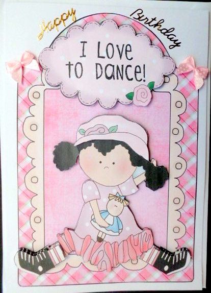 I Love to Dance, Little Girl with Her Doll by Mary Murphy