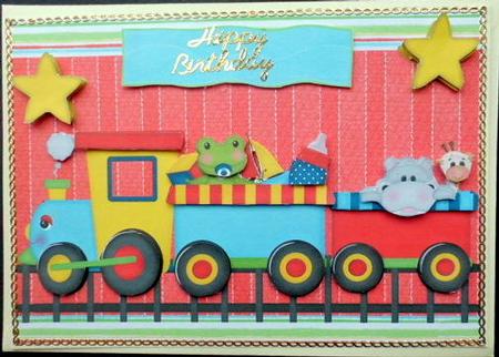 Cute Zoo Animal Train by Mary Murphy