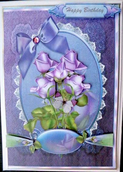 Beautiful Lavender Roses by Mary Murphy