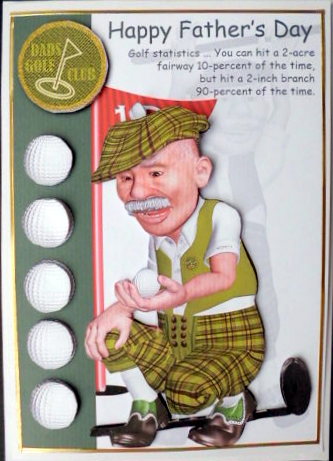 Golf Father's Day Greeting Step by Step Card by Mary Murphy