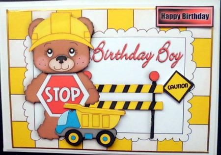 Teddy Builder on Construction Site by Mary Murphy