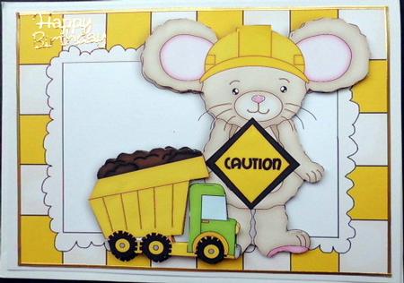 Little Mouse with Dumper Truck by Mary Murphy