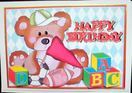 Building Blocks - Teddy with Football by Mary Murphy