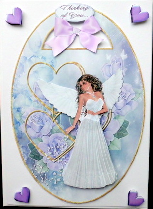 Angelic Bliss Card Topper by Mary Murphy