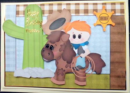 Howdy! Sheriff Riding Through by Mary Murphy