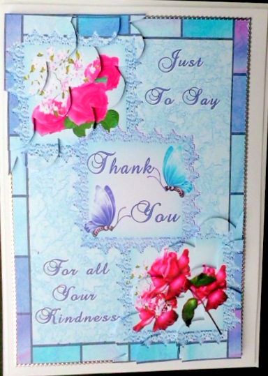 Thank You with Roses by Mary Murphy