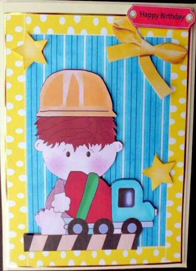 Cute Little Builder Boy by Mary Murphy