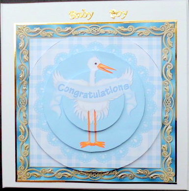 New Baby Boy Circle Pyramid by Mary Murphy