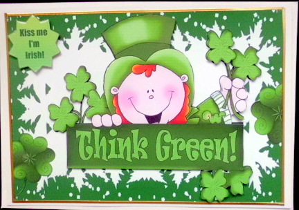 Jolly Leprechaun, on St Patricks Day by Mary Murphy