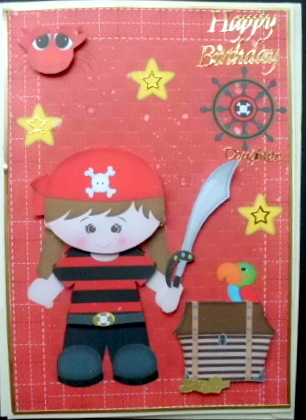 Little Pirate Girl & Accessories by Mary Murphy