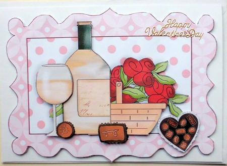 My Sweet Valentine with Chocs & Roses by Mary Murphy