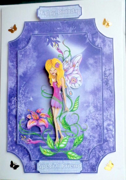 Lilac Floral Fairy by Mary Murphy
