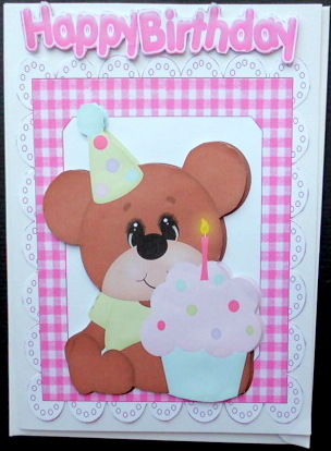 Little Bear with Birthday Cake by Mary Murphy