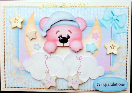 Adorable Angel Bear Baby Boy by Mary Murphy