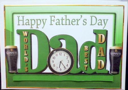 Best Dad Green Ornament with Pint by Mary Murphy