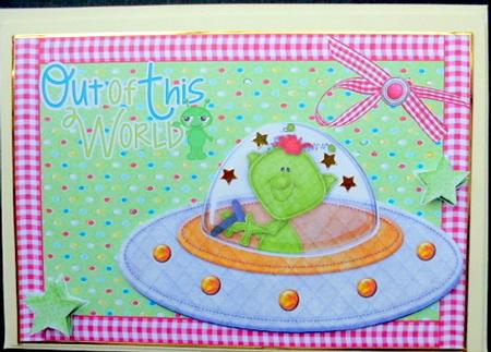 Out of This World Alien in His Ship by Mary Murphy