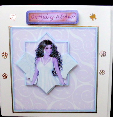 Beautiful Fairy Card Card, Topper, Decoupage Layers by Mary Murphy