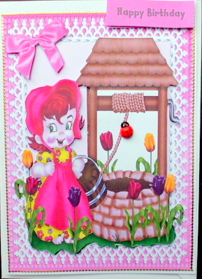 Girl at the Wishing Well by Mary Murphy