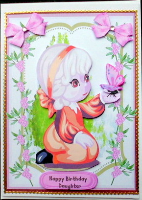 Beautiful Little Butterfly Girl by Mary Murphy