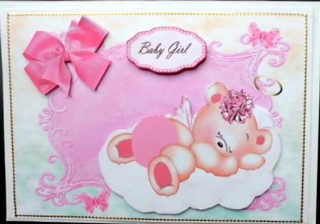 Lovely Angel Baby Girl on Cloud by Mary Murphy