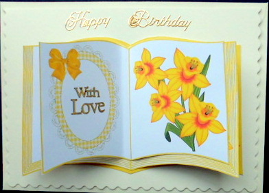 Open Book of Yellow Daffodils by Mary Murphy